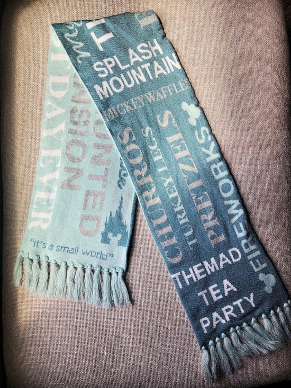 Disney Parks Walt Disney World Scarf Splash Mountain Haunted Mansion Mickey